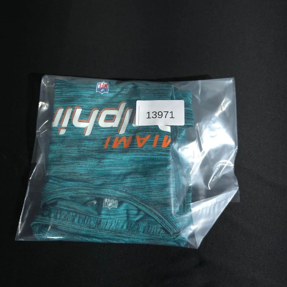 Nike‎ Miami Dolphins NFL Youth XL Teal Dri-FIT Space Dye Short Sleeve T-Shirt